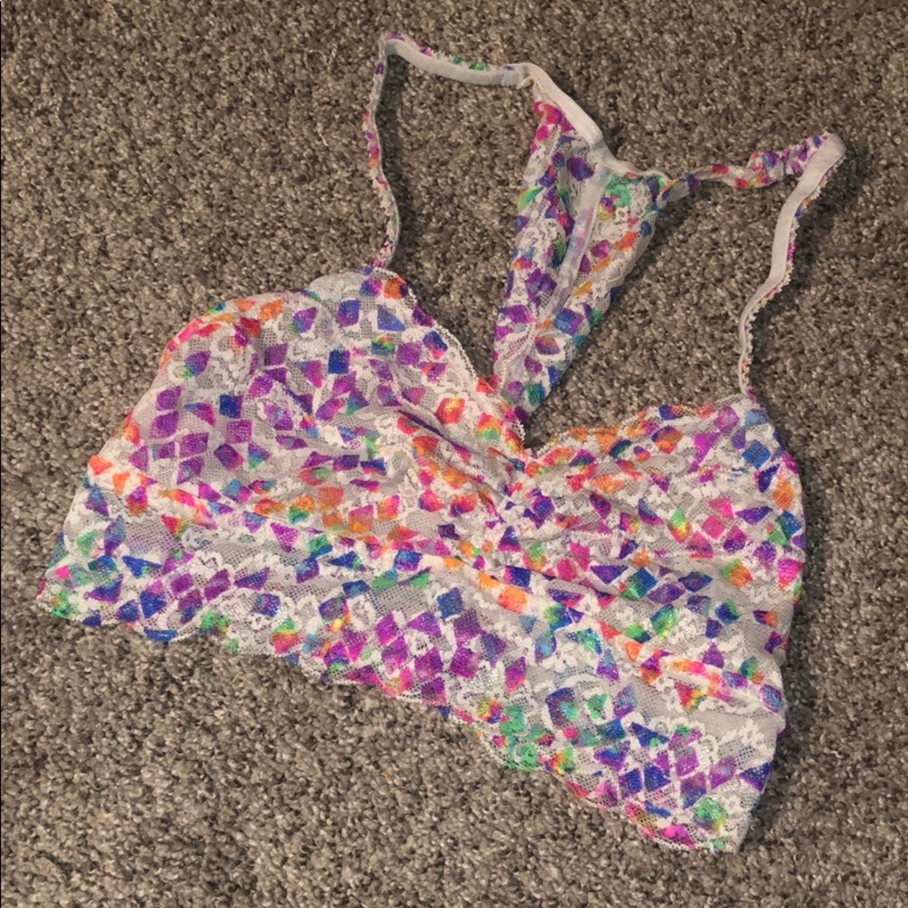 PINK Rainbow Bralette